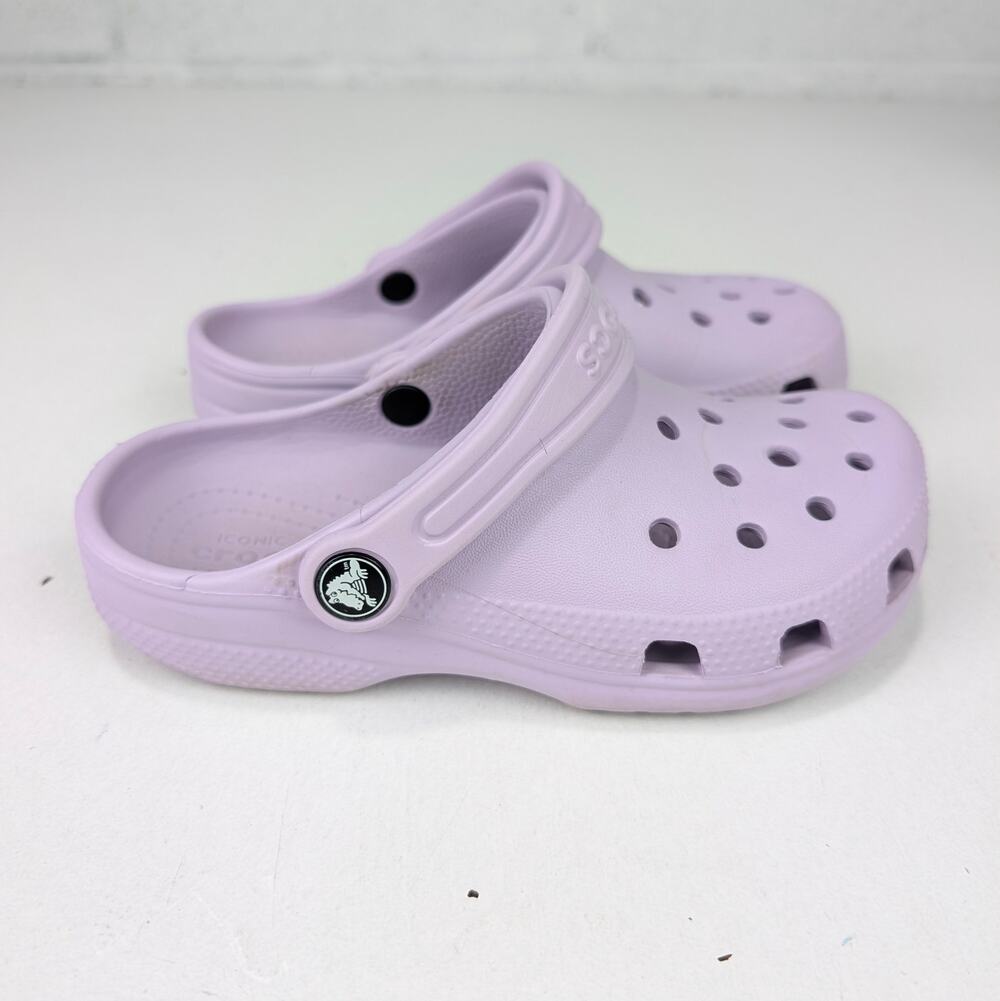Crocs Youth 13 Light Purple Clogs Sandals